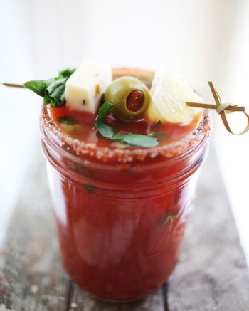 tomato and basil bloody mary